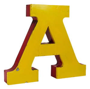 Large Circus Advertising Letter A, 1960s