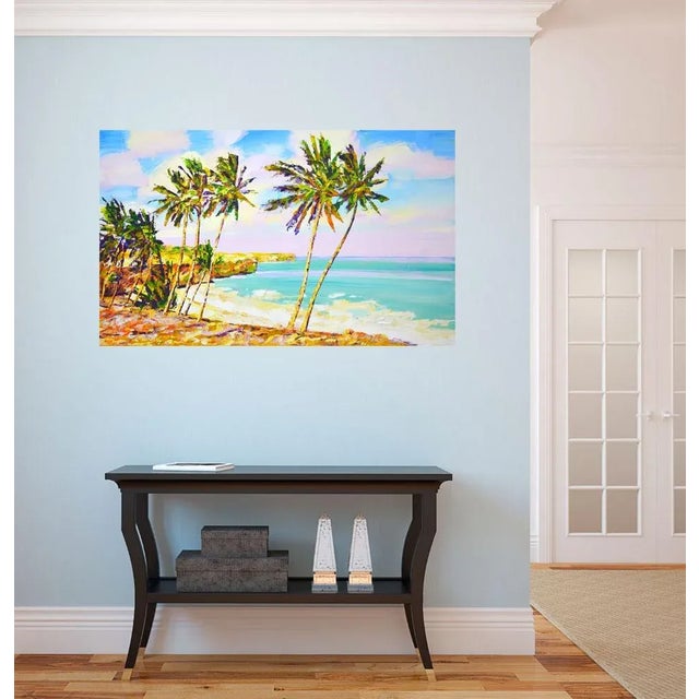 "Palms. Ocean 33." Original Contemporary Painting by Iryna Kastsova For Sale - Image 9 of 10