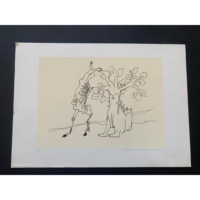 Lithograph with limited edition of 100 by surrealist artist Marcel Jean 1960 The work measures 33x47 and is in very good...