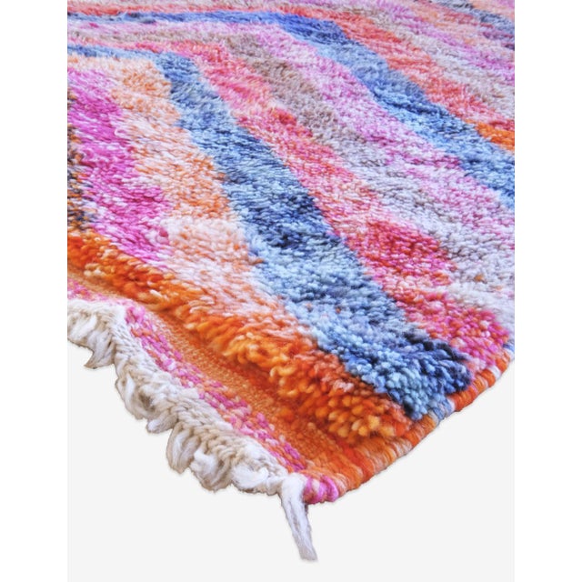 Mid-Century Modern Stylish Pastel Color Accent Rug - 5.7 X 3.8 Ft For Sale - Image 3 of 8