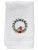 2020s Christmas Robin Wreath Terry Guest Towel, Embroidered For Sale - Image 5 of 5