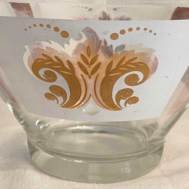 White Fleur De Lis Chip and Dip Bowls With Metal Hanger - Set of 3 by Anchor Hocking For Sale - Image 8 of 12