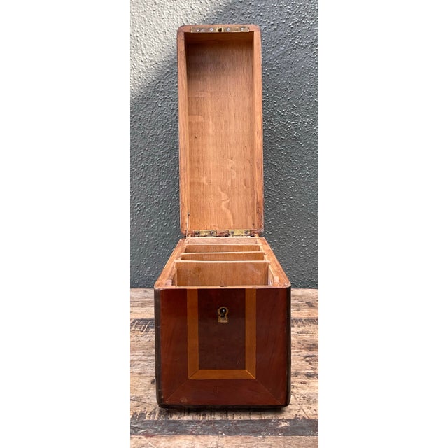 Vintage Inlay Wood Box For Sale - Image 4 of 12