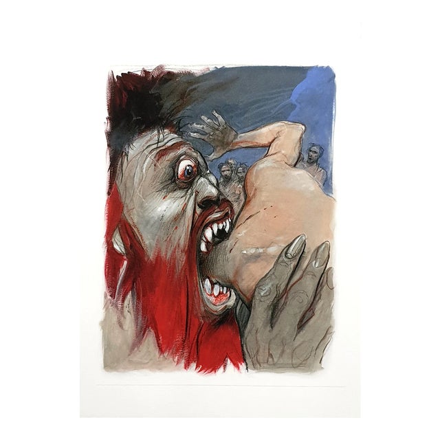 Enki Bilal - Cyclops Eating - Original Lithograph 2012 For Sale