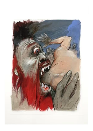 Enki Bilal - Cyclops Eating - Original Lithograph 2012