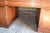 Brown Antique Mahogany Partner Desk For Sale - Image 8 of 10