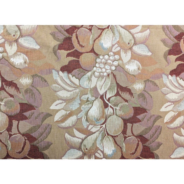 Neoclassical Vintage Old World Weavers for Scalamandre "Vergilius Harvest" Fruit Column Tapestry Jacquard Fabric- 5.75 Yards For Sale - Image 3 of 6
