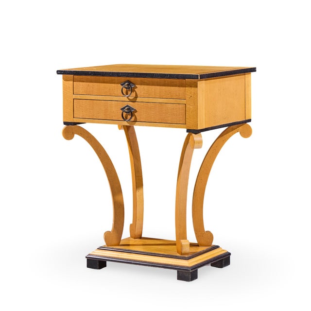Brown Baker Furniture Primavera Biedermeier Style Nightstands - Pair For Sale - Image 8 of 12