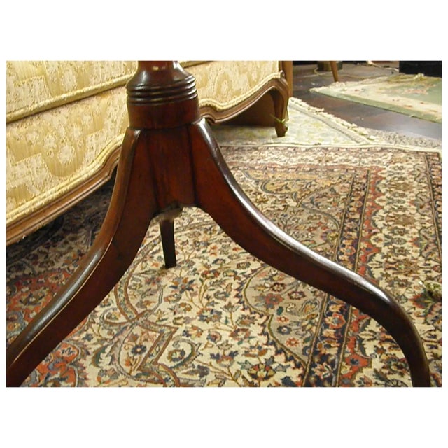 18th Century Mahogany American Tilt Top Tea Table or Candle Stand For Sale - Image 15 of 16