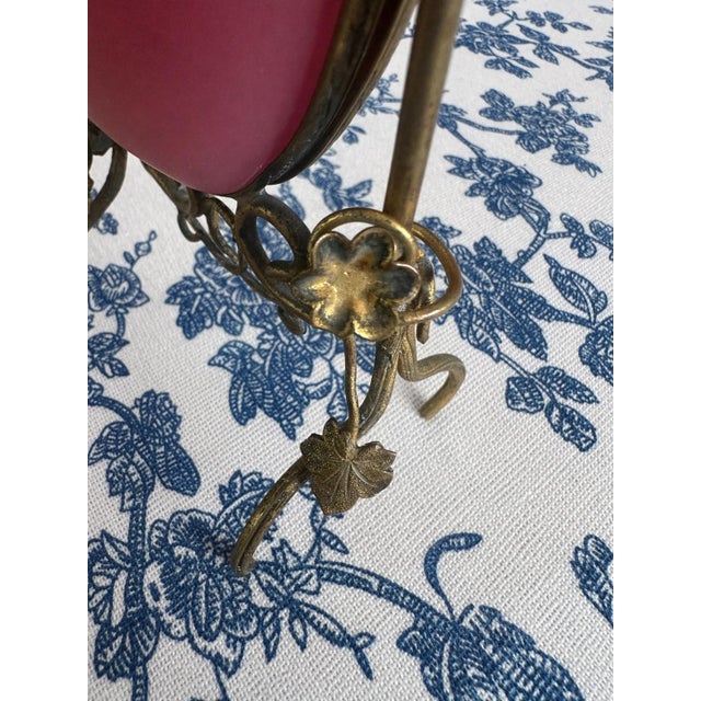 Antique French Pink Opaline Vase With Gilt Bronze Mounts For Sale - Image 4 of 4