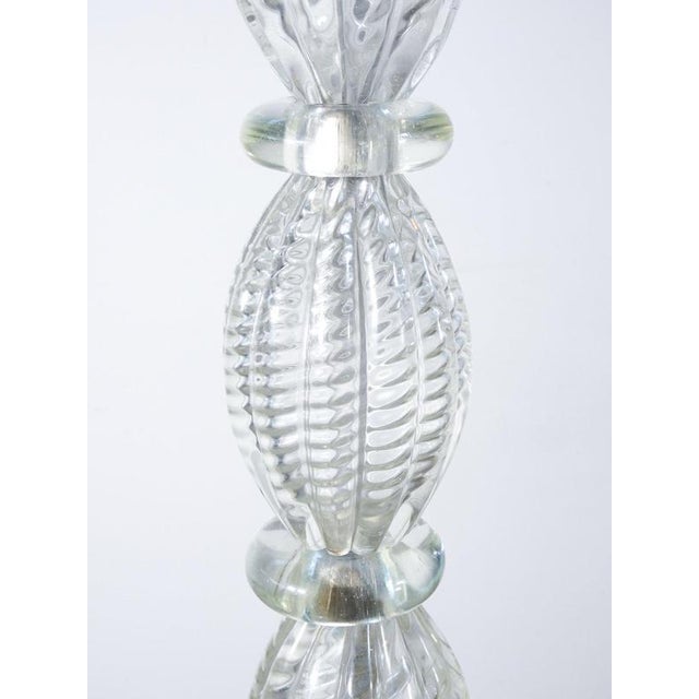 Metal Blown Glass Floor Lamp from Barovier & Toso For Sale - Image 7 of 18