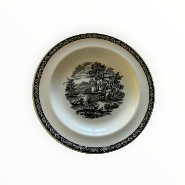 Ceramic Vintage Wedgwood Lugano Black Dinnerware Set - 51 pcs For Sale - Image 7 of 8