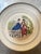 This item is a vintage Farberware serving platter featuring a porcelain plate insert with a Victorian scene framed by...