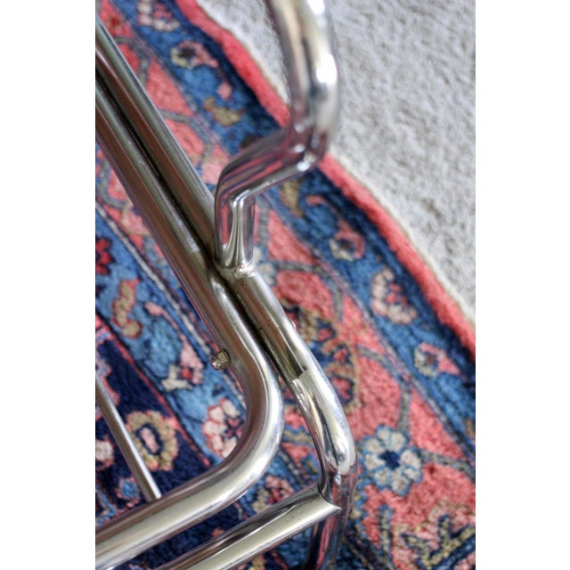 1940s Art Deco Style Pair of Chromecraft Brown Chairs For Sale - Image 9 of 17