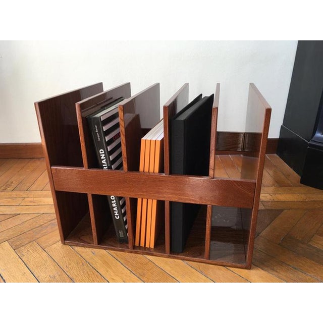 Mid-Century Modern Magazine Rack in Walnut, Italy For Sale - Image 14 of 15