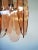Mid-Century Modern Italian Ground Pink Glass Pendant Lamp from Veca For Sale - Image 11 of 16
