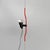 Italian red floor-to-ceiling lamp Parentesi by Achille Castiglioni and Pio Manzù for Flos, 1970s Parentesi floor-to-...