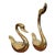 Vintage Large Decorative Brass Swans- Set of 2 For Sale