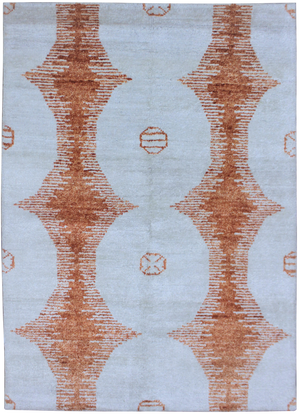 Aara Rugs Inc. Hand Knotted Bamboo Rug - 9′ × 12′