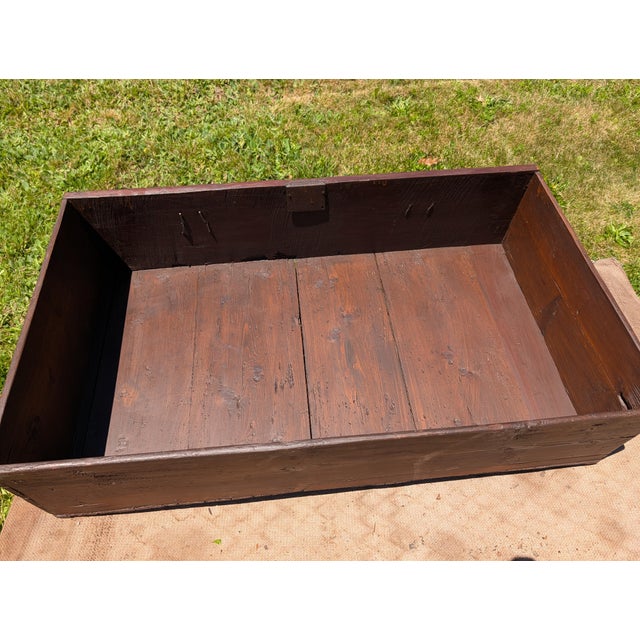 Antique American Georgian New England Style 2 Piece Solid Cherry Highboy Chest on Chest Late 1800s For Sale - Image 11 of 18