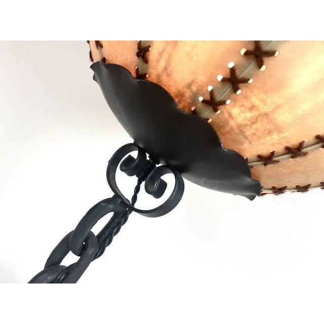 Brutalist Wrought Iron Table Lamp, 1970s For Sale - Image 6 of 15