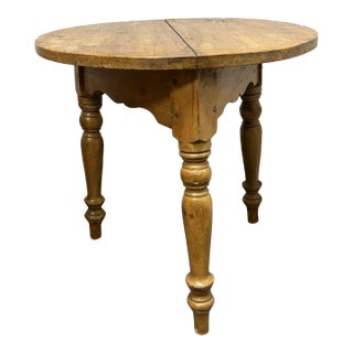 19th Century English Pine Cricket Table For Sale