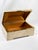 Vintage Tessellated Stone with Brass Box Beautifully crafted tessellated stone box, footed. Wood interior, possibly...