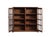 Mission Solid Oak Double Door Bookcase - Walnut For Sale - Image 9 of 11