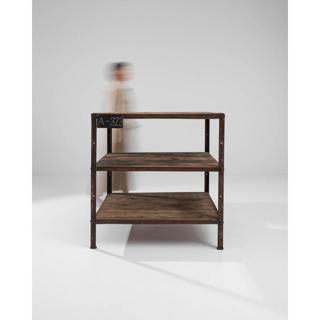 20th Century French Metal and Wooden Work Table For Sale - Image 9 of 18
