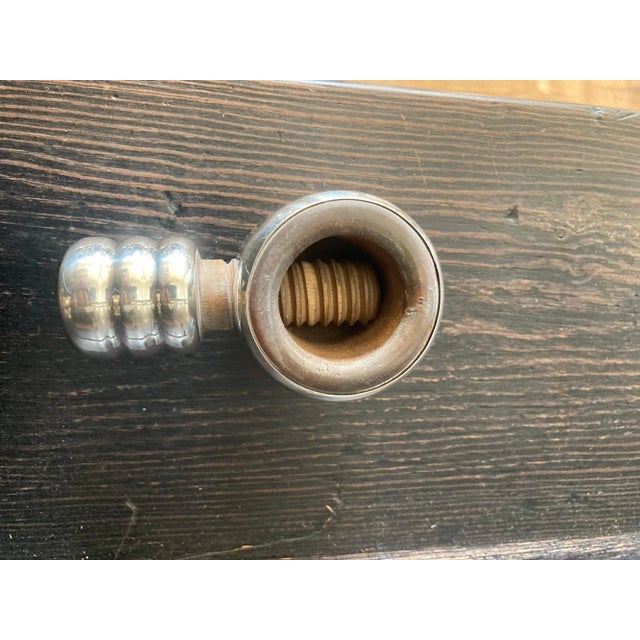 Mid 20th Century Mid 20th Century Cartier Sterling & Wood Nut Cracker For Sale - Image 5 of 8