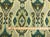 Designer Tribal Ikat Beige Olive Green Teal Upholstery Drapery Fabric For Sale - Image 4 of 5