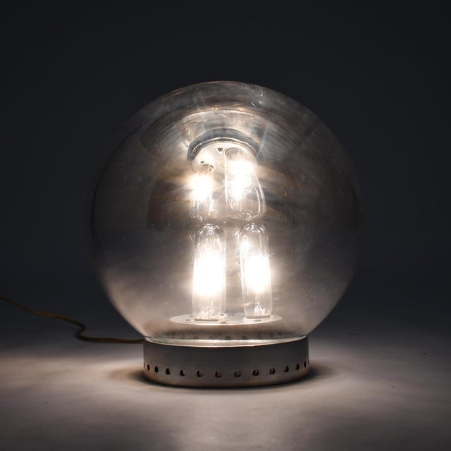 Mid 20th Century Mid 20th Century Robert Sonneman "Gazing Ball" Lamp For Sale - Image 5 of 12