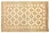 3'1" X 4'8" Small Ariana Samarkand Collection Soft Honey and Brown Semi Geometric Floral Rug (3' X 5') For Sale - Image 4 of 9