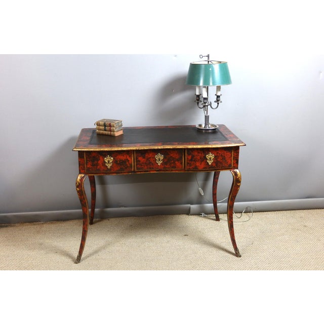 Brown Antique Lacquered Desk, 1700s For Sale - Image 8 of 13