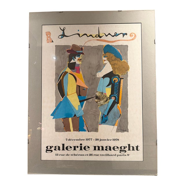 1977 Original Richard Lindner Galerie Maeght Exhibition Poster For Sale