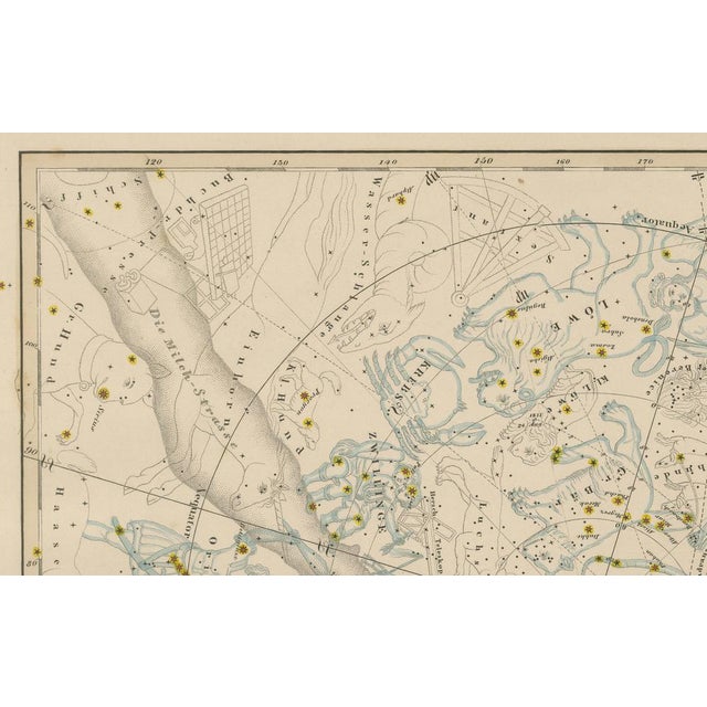 Northern Hemisphere Astronomical Star Constellations Chart, 1858 For Sale - Image 4 of 10