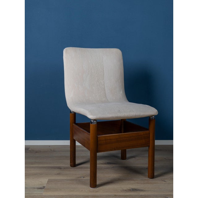 1960s Vintage Chairs in Wood and Metal by Vittorio Introini for Saporiti, Italy, 1960s, Set of 4 For Sale - Image 5 of 9