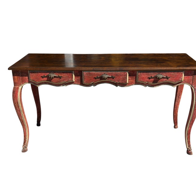 19th C Style French Country Writing Table Desk.