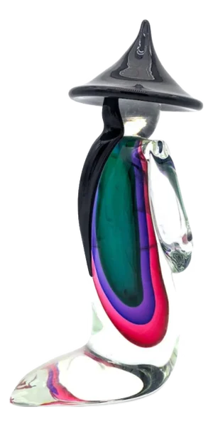 Sculpture Depicting a Monk in Handcrafted Glass from YourMurano