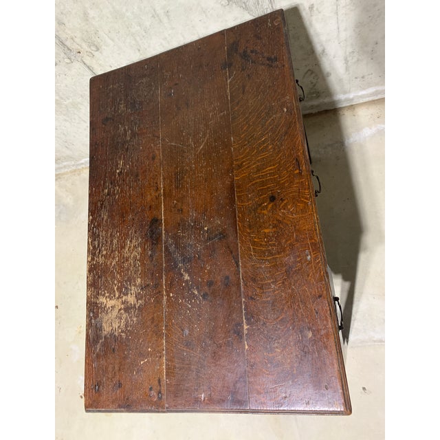 Antique Lowboy Chest of Drawers or Oak Side Table For Sale In New York - Image 6 of 6