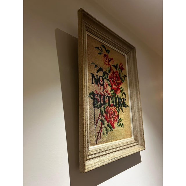Framed No Future Tapestry, 1950s For Sale - Image 4 of 9