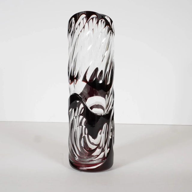 Contemporary Jiri Jelinek Art Glass "Reva" Vase For Sale - Image 4 of 11
