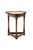 An unusual late victorian english oak occasional table with a trefoil or clover leaf shaped top with a shallow lip to the...