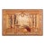 1875s Antique Beige Field European Landscape Victorian Flat Weave Wool Tapestry For Sale