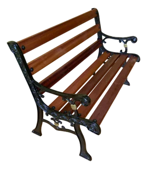 Victorian Cast Iron and Mahogany Childrens Garden Bench