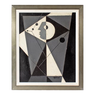 Abstract Oil on Canvas Painting by Charles Green Shaw For Sale