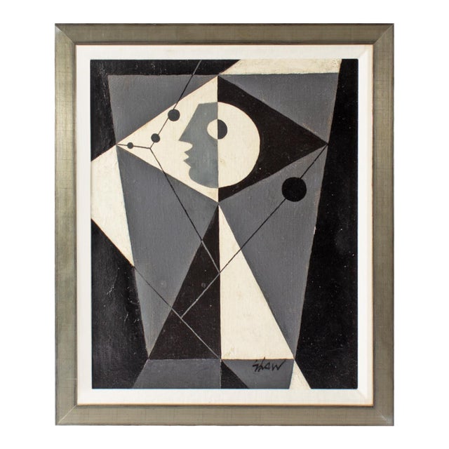 Abstract Oil on Canvas Painting by Charles Green Shaw For Sale