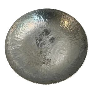 1950’s Rodney Kent Hammered Aluminum Tulip Bowl