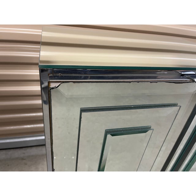 Mid 20th Century Mid 20th Century Pair of Vintage Ello Mirrored Cabinets For Sale - Image 5 of 12