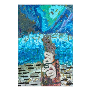 Lily Ramirez "Ocean, Border and Barbed Wire" Oil For Sale